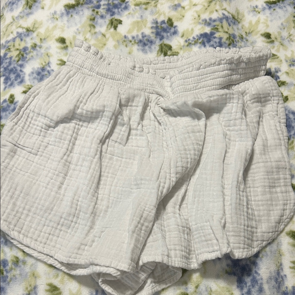 Aerie High Waist White Women's Shorts